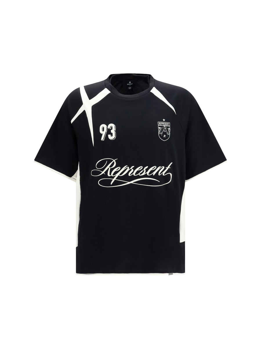 Represent 100% Polyester t-shirt in black