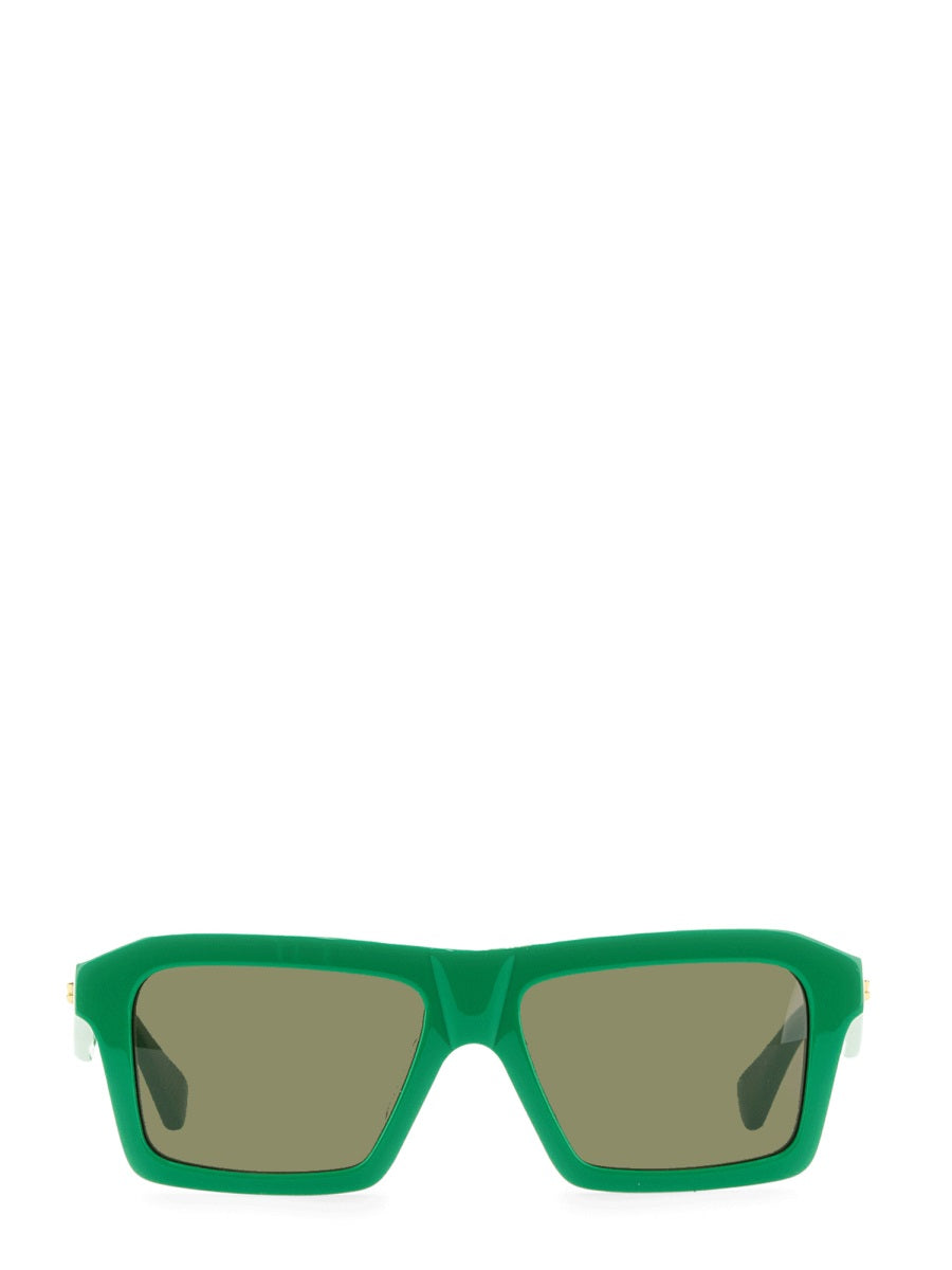 Sunglasses Classic Square Green Acetate