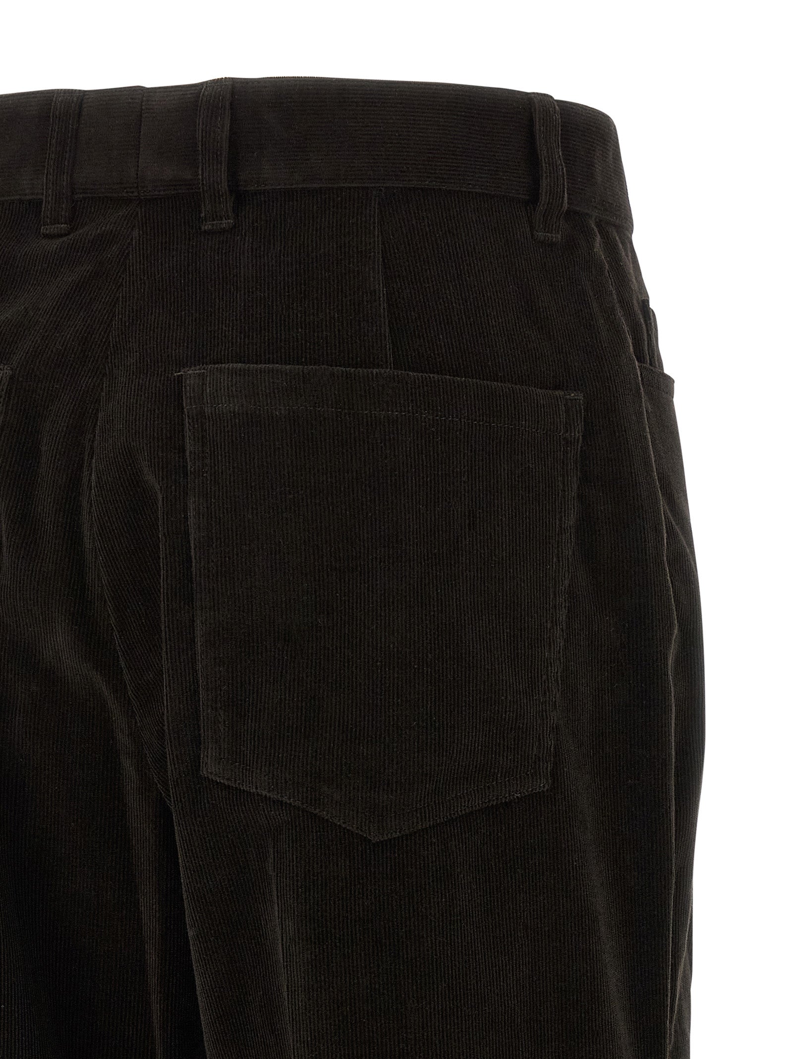 Velvet pants Brown Cotton