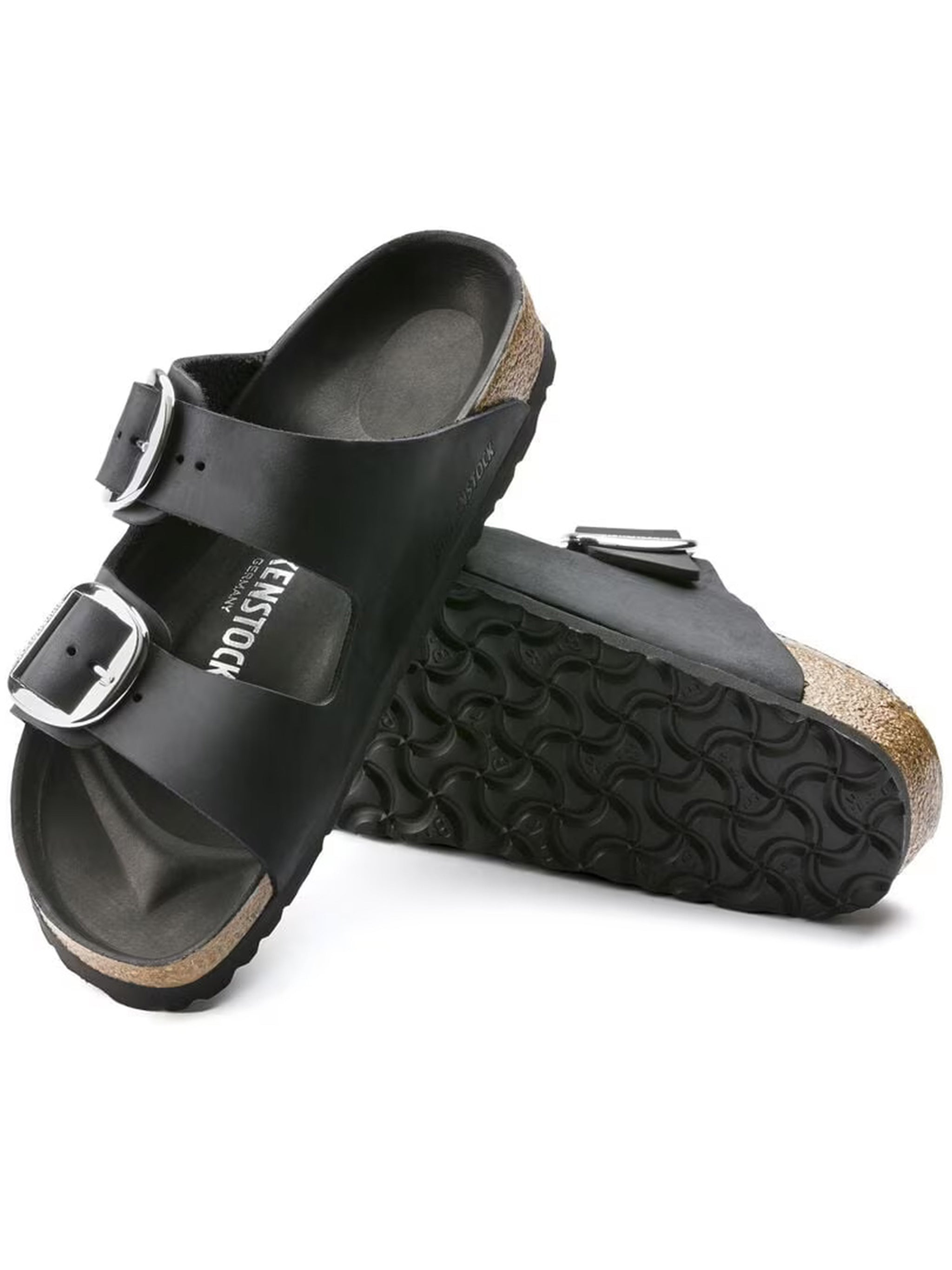 Arizona Big Buckle Black Leather | Pelle Calzature