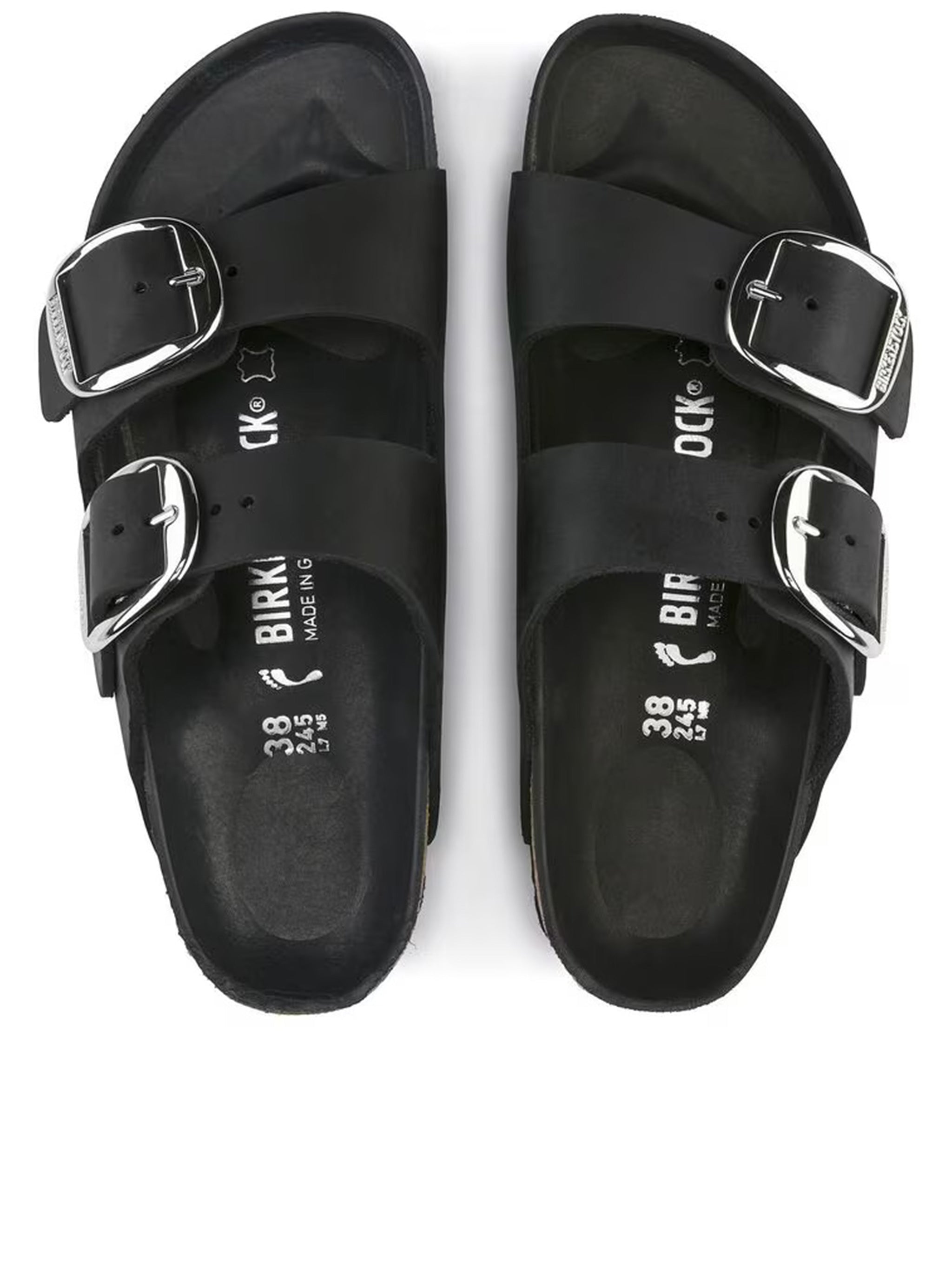 Arizona Big Buckle Black Leather | Pelle Calzature