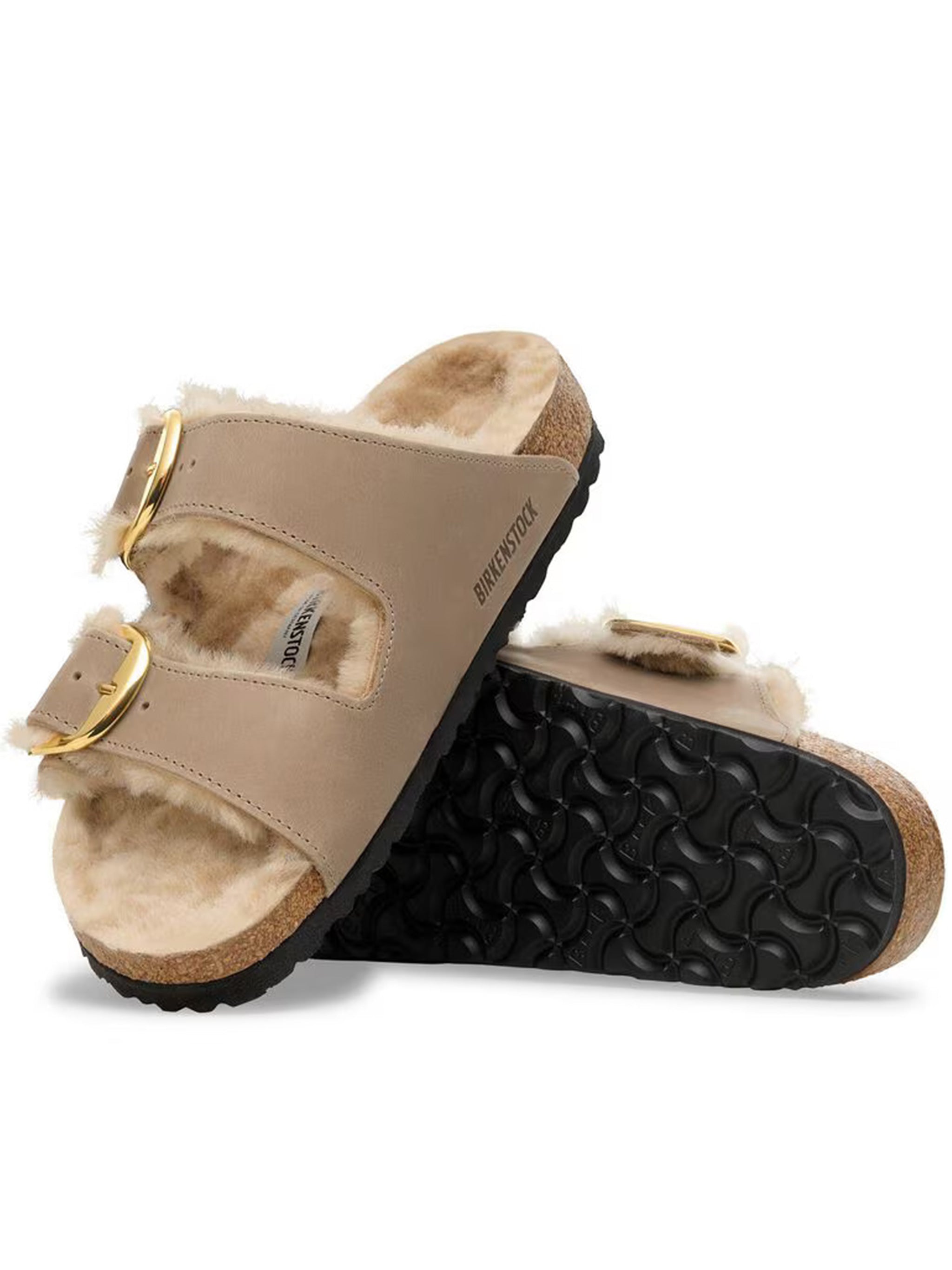 Arizona Big Buckle Shearl Brown Leather | Calzature