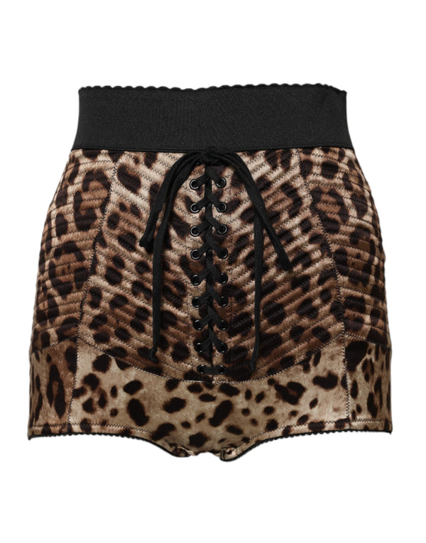 Dolce & Gabbana 55% Polyurethane 45% Nylon hot pants in brown