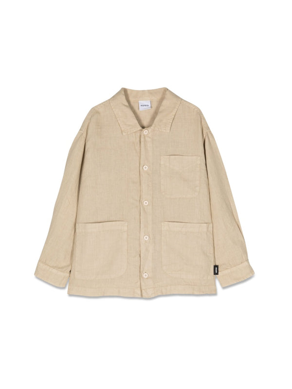 Shirt Jacket Linen Beige