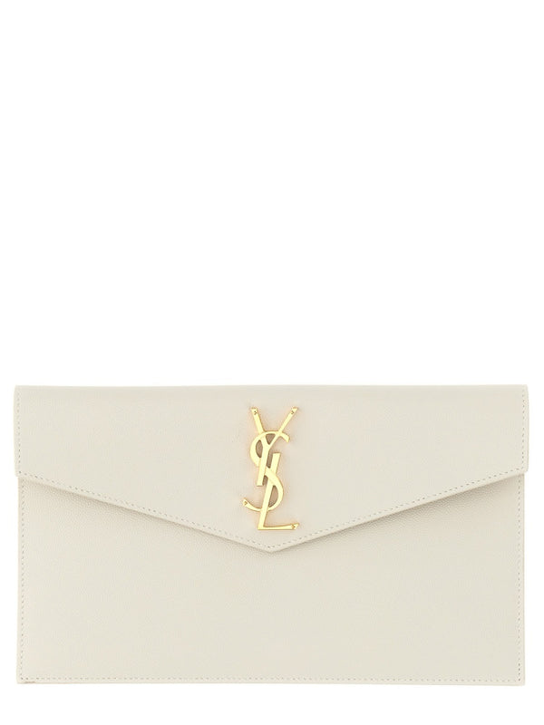 Pouch Uptown Beige Calf Skin Clutch Bags