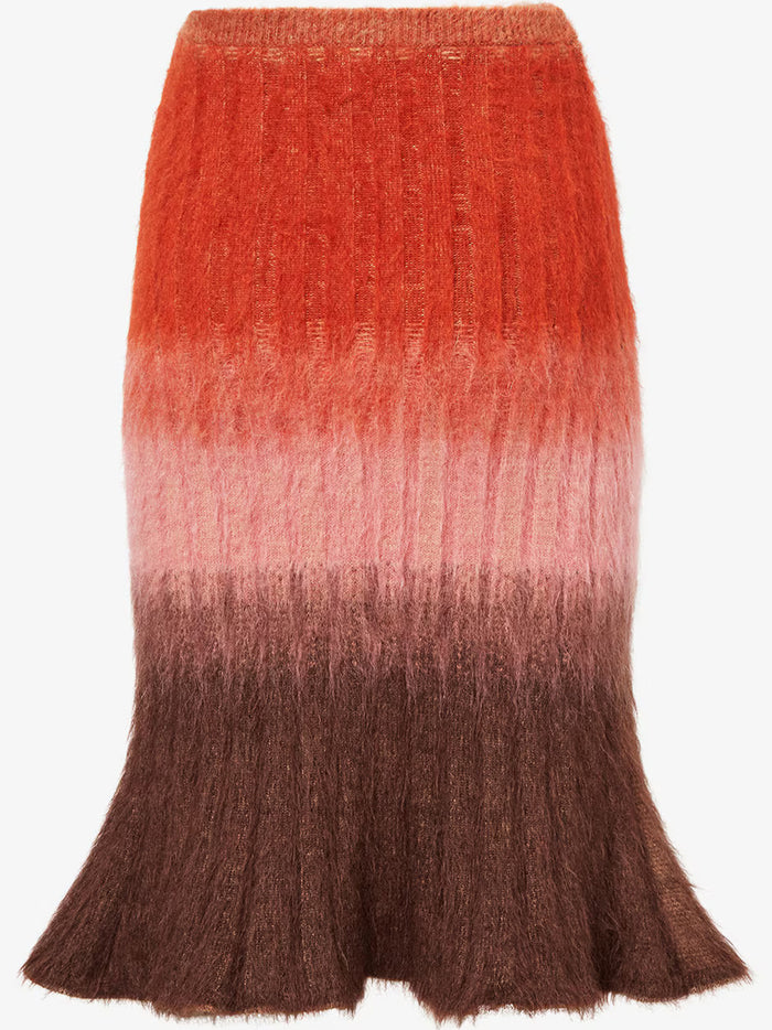 Skirt Pink & Purple Wool | Gonna