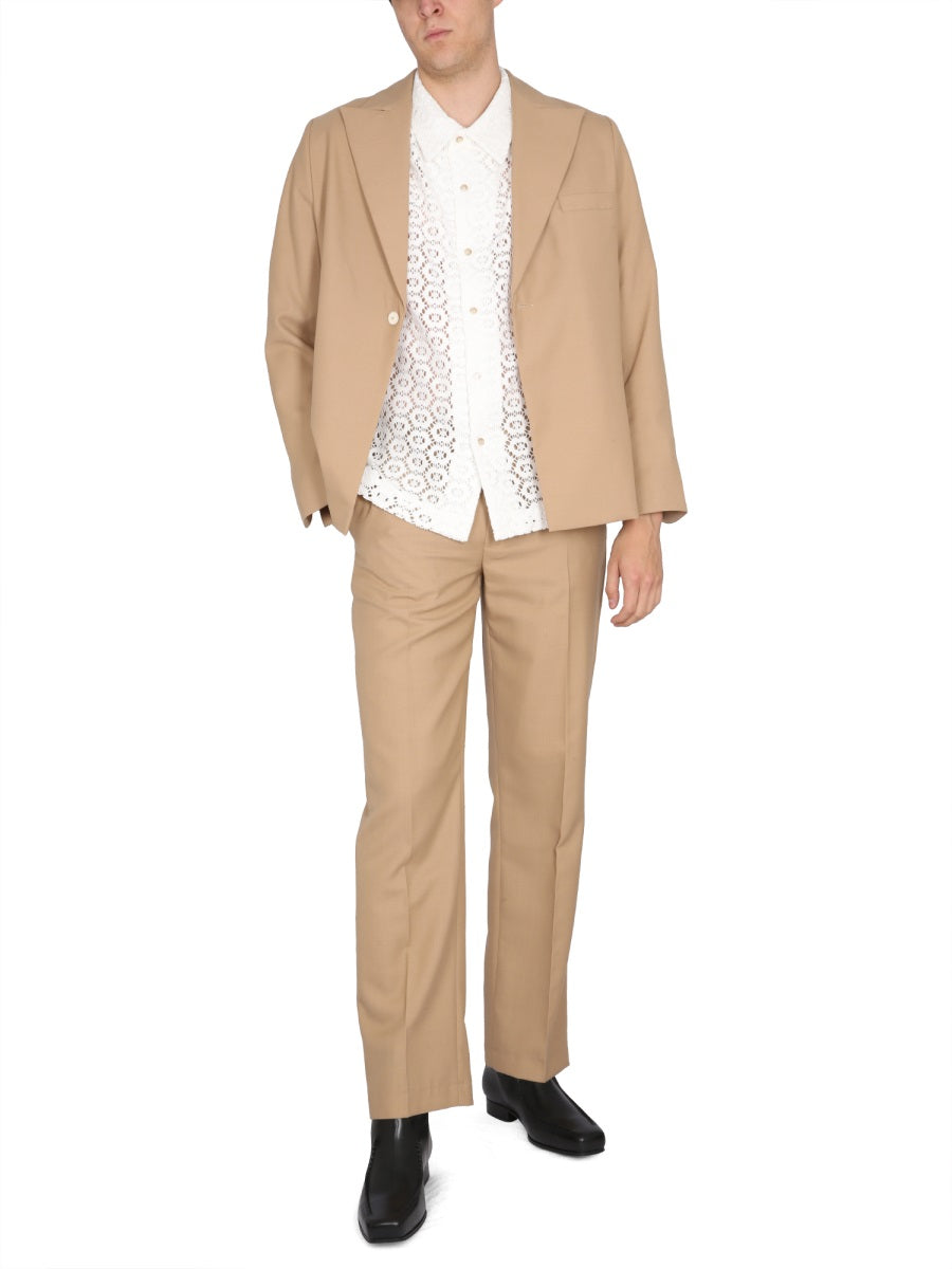 Blazer Power Beige Polyester Jacket