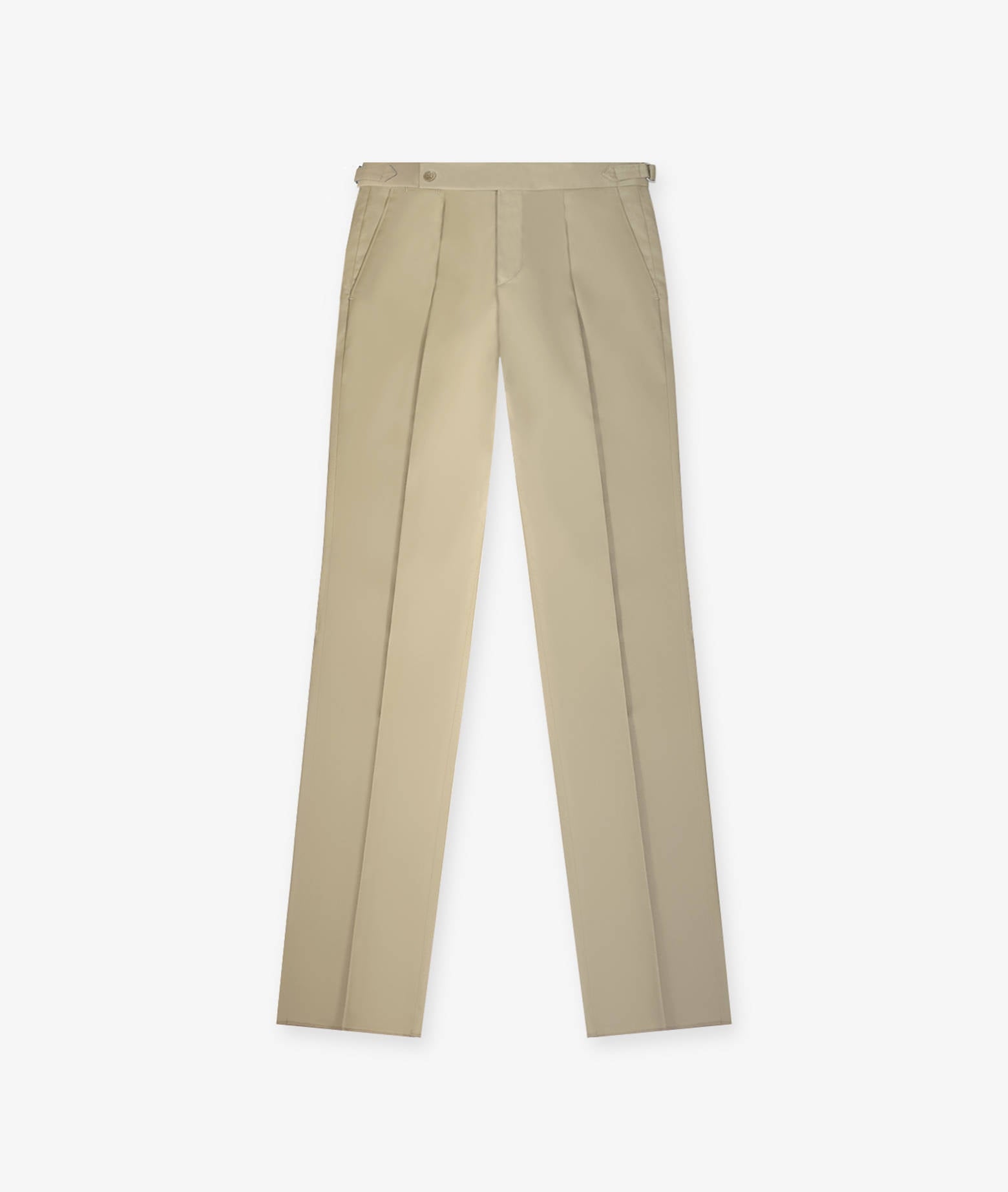 Cotton Trousers San Juan Beige 1 Pince
