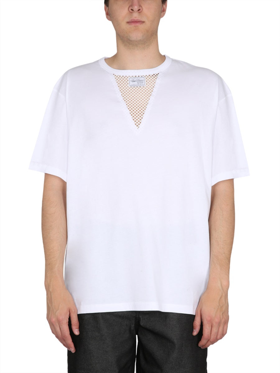 T-Shirt With Logo White Cotton T-shirts