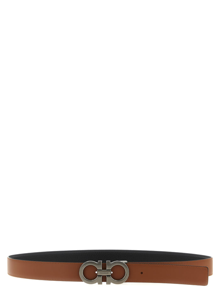 Gancini reversible belt Multicolor Calfskin Leather (bos Taurus)