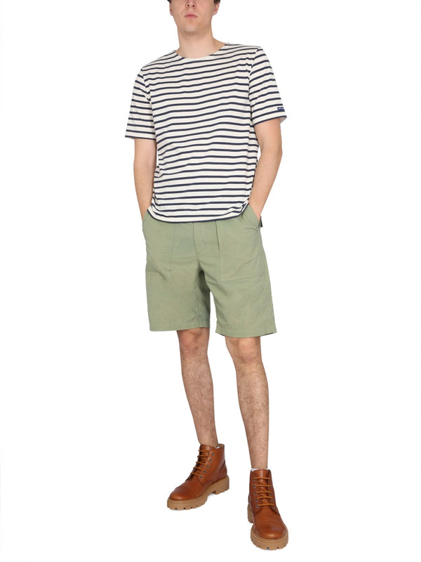 Bermuda Fatigue Shorts Green Cotton