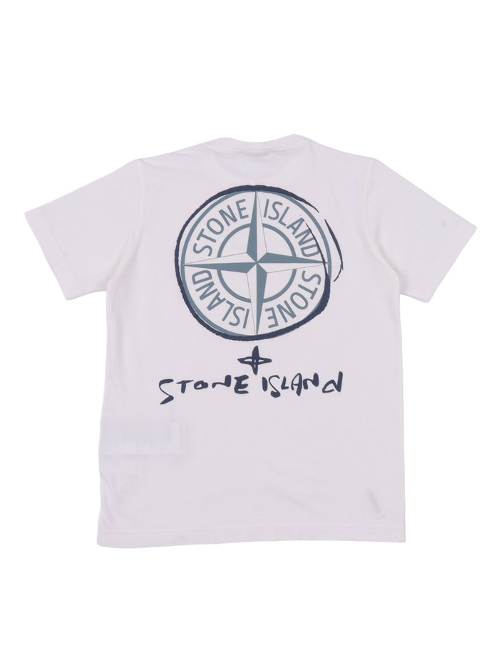 T-SHIRT M-C White Cotton Sportwear