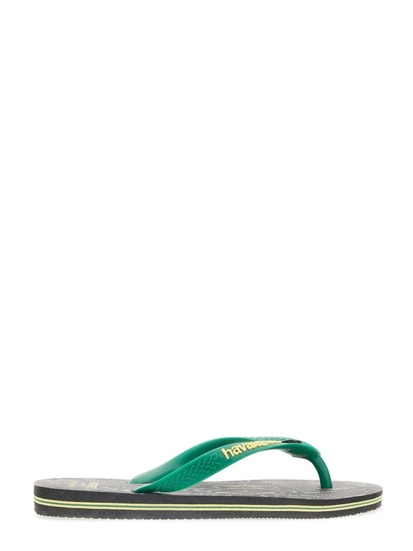 Flip Flop Sandals Black Rubber
