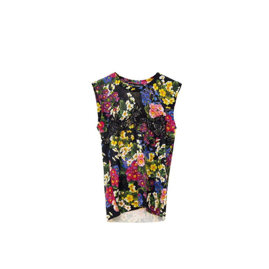 Dolce & Gabbana 50% Cashmere tank top in black