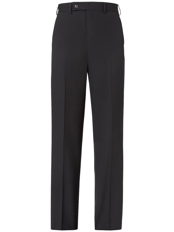 Trousers Black Wool | Pantaloni