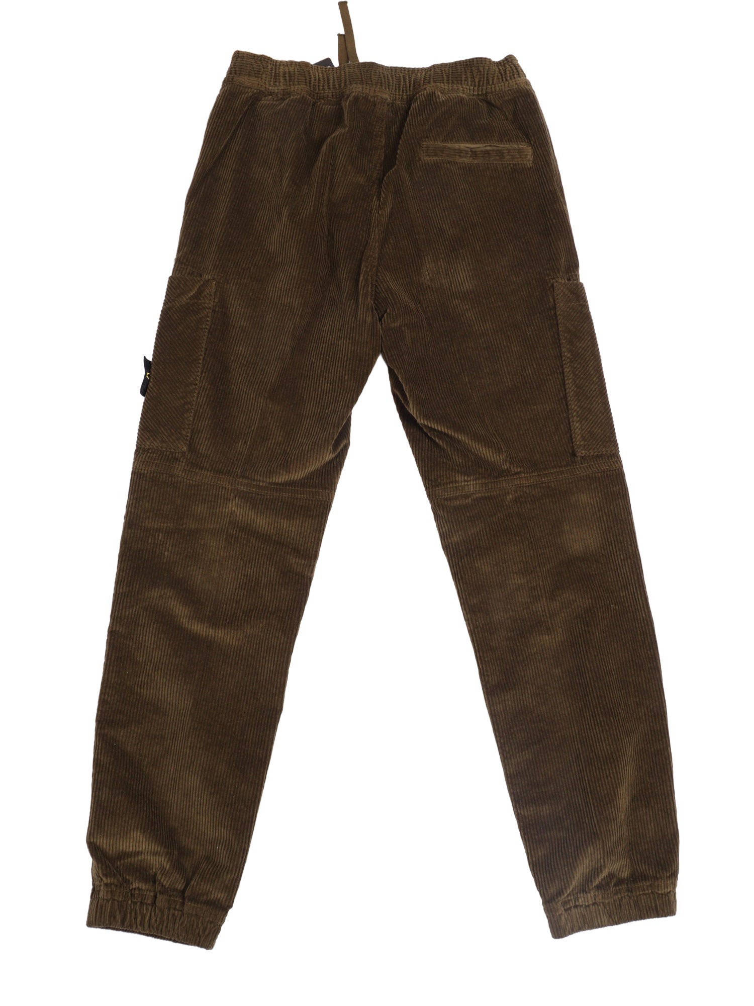 REGULAR TAPERED PANTS Brown Cotton Lyocell Elastane
