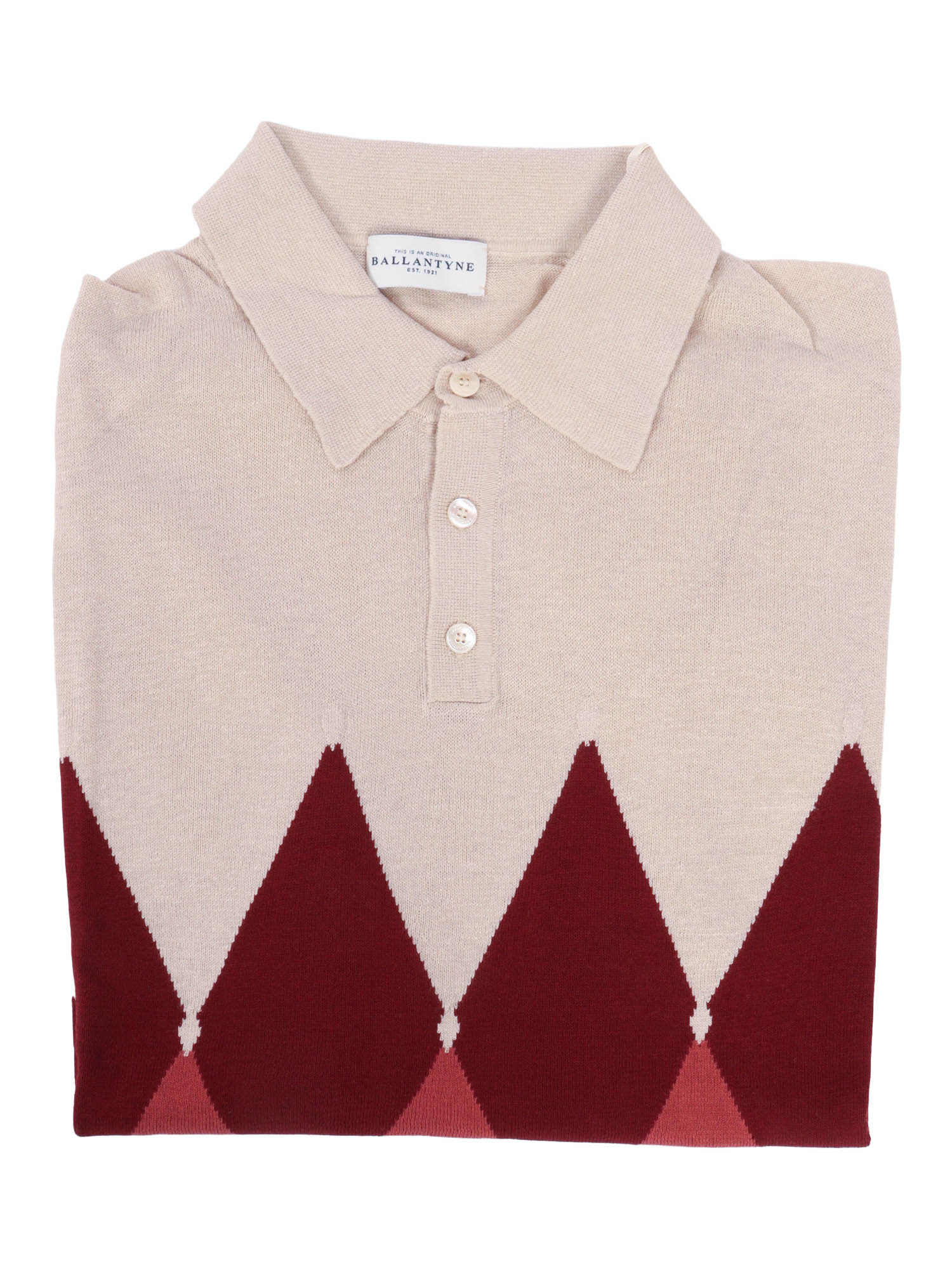 Short Sleeves Polo Beige Linen Cotton