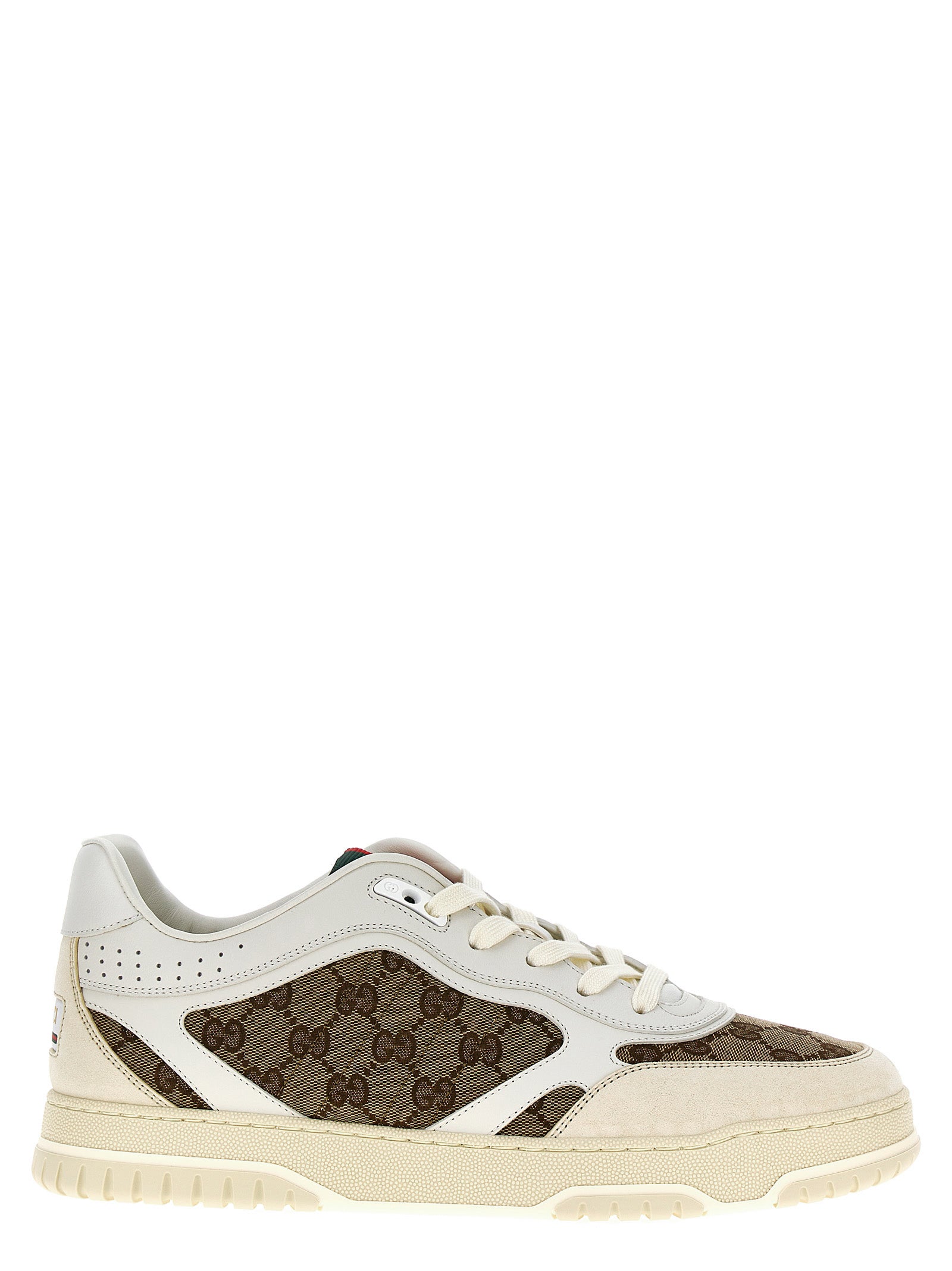 Gucci Re-Web sneakers Beige Calf Leather (bos Taurus)