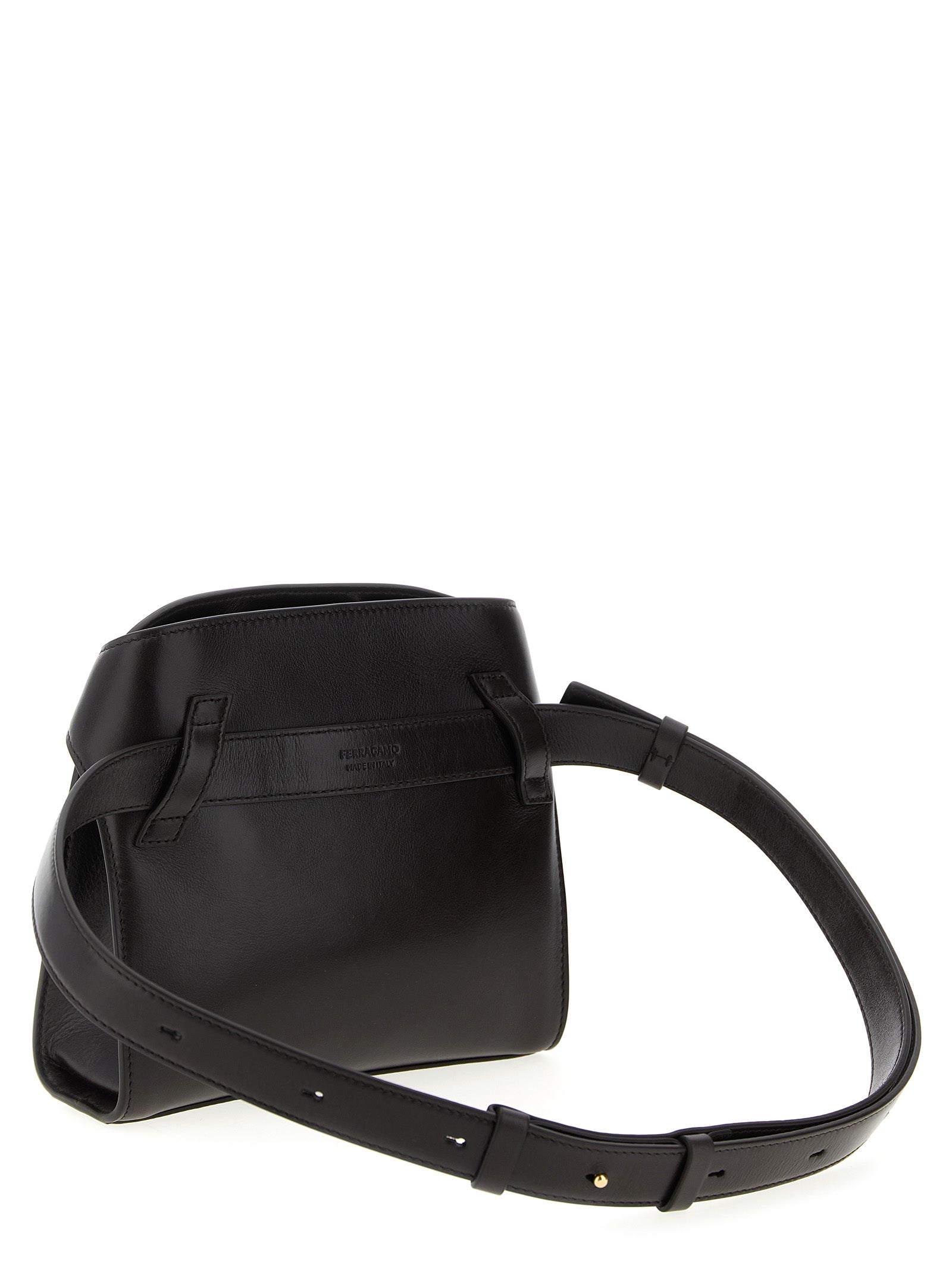 Hug BB S belt bag Brown Calfskin Leather (bos Taurus) Crossbody