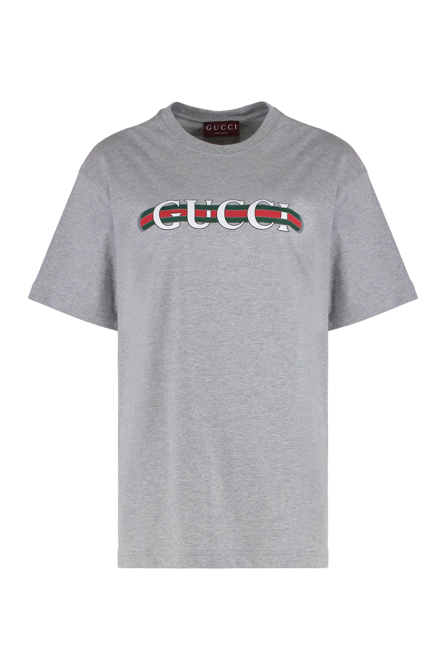 Cotton Crew-Neck T-Shirt Grey T-shirts & Jerseys