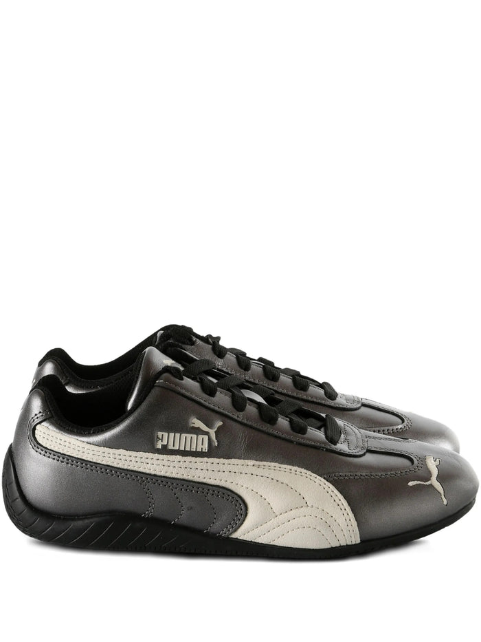 Speedcat Metallic Black Warm White Outer: Leather Shoe