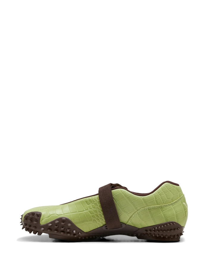 Mostro Fey Croc Pistachio Green Chocolate Brown Lining: Fabric Sole: Rubber Shoe