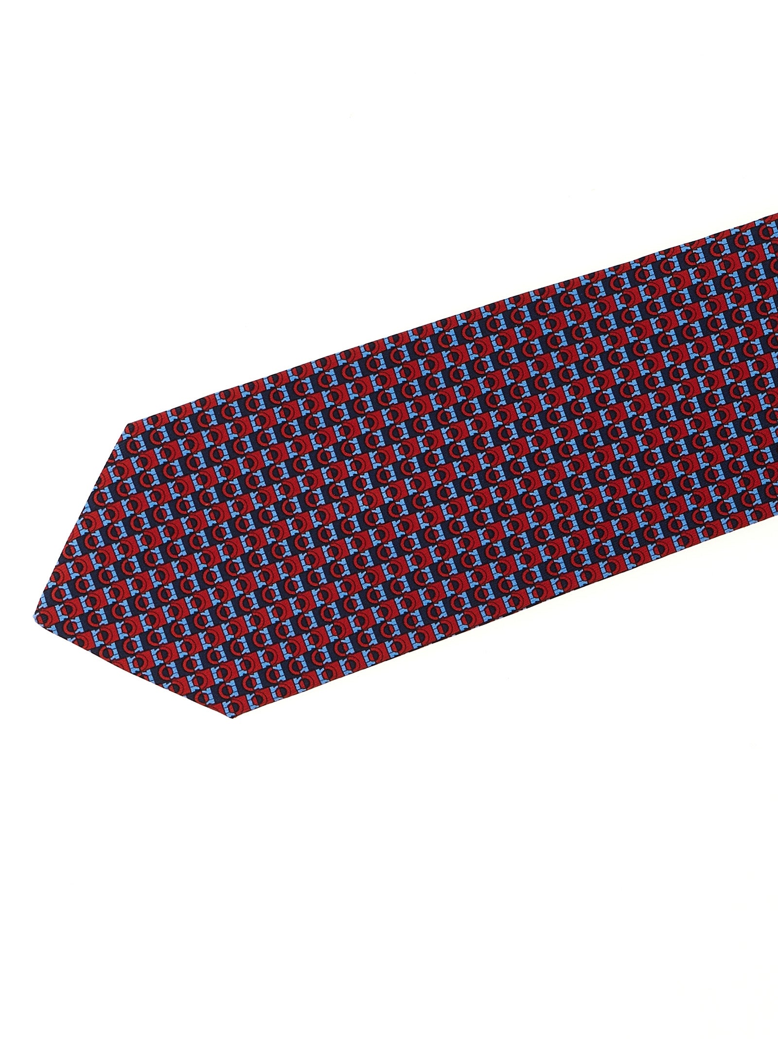 Gancini print tie Multicolor Silk Scarves, Foulards