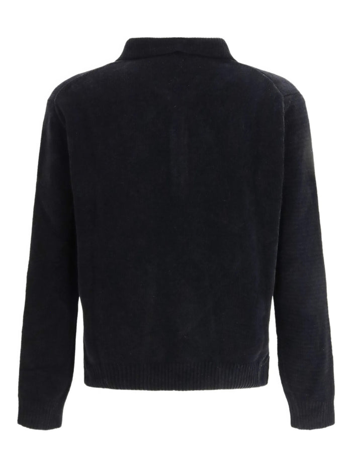 Chenile Polo Black Cotton