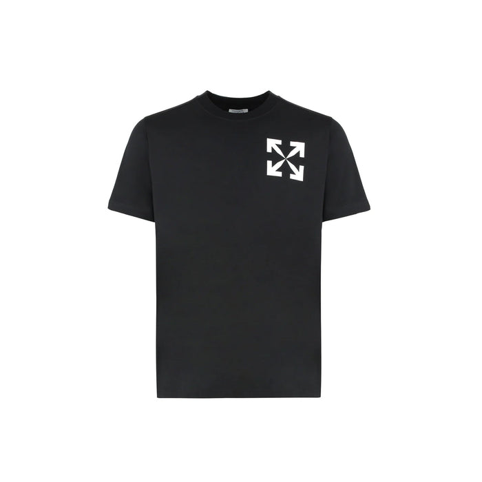 Off-White Logo T-Shirt Black Cotton