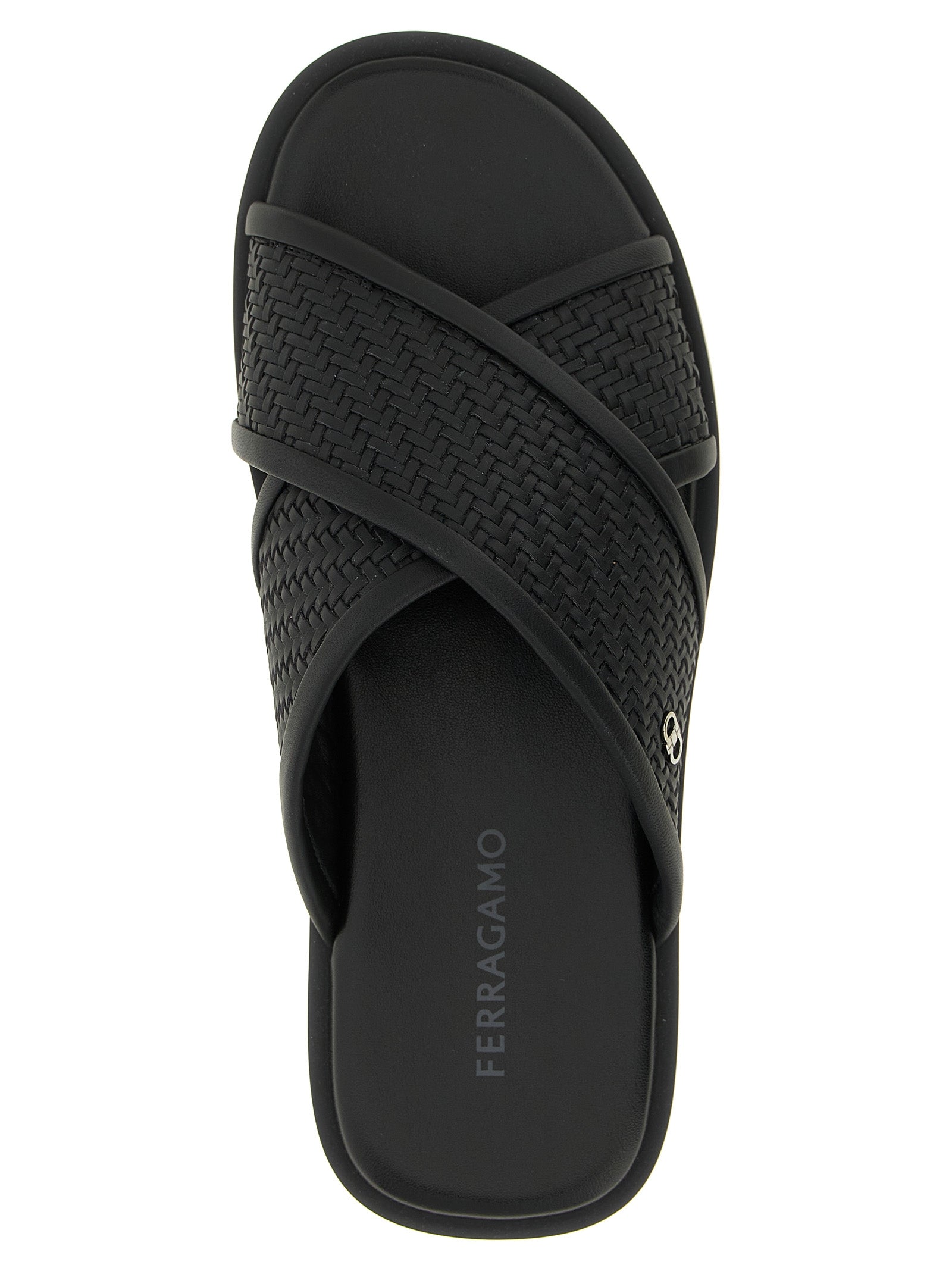 Brise 2 Sandals Black Calfskin Leather (bos Taurus)