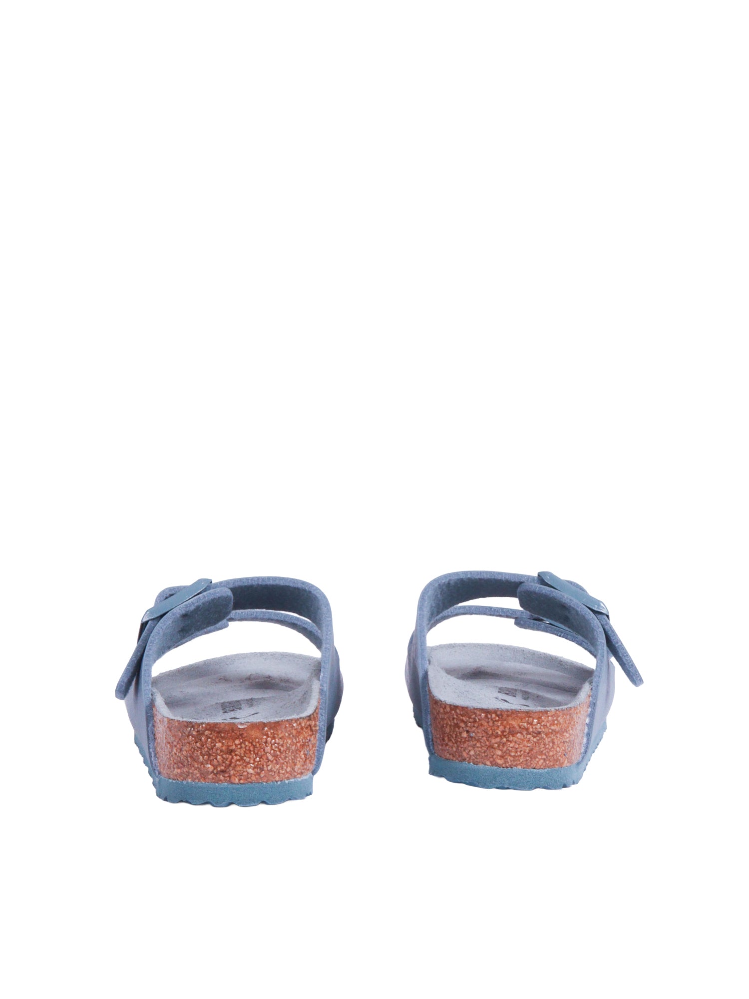 Arizona Kids Triples Basalt Gray, Birko Flor Light Blue Birkoflor Sole In Eva Sandal