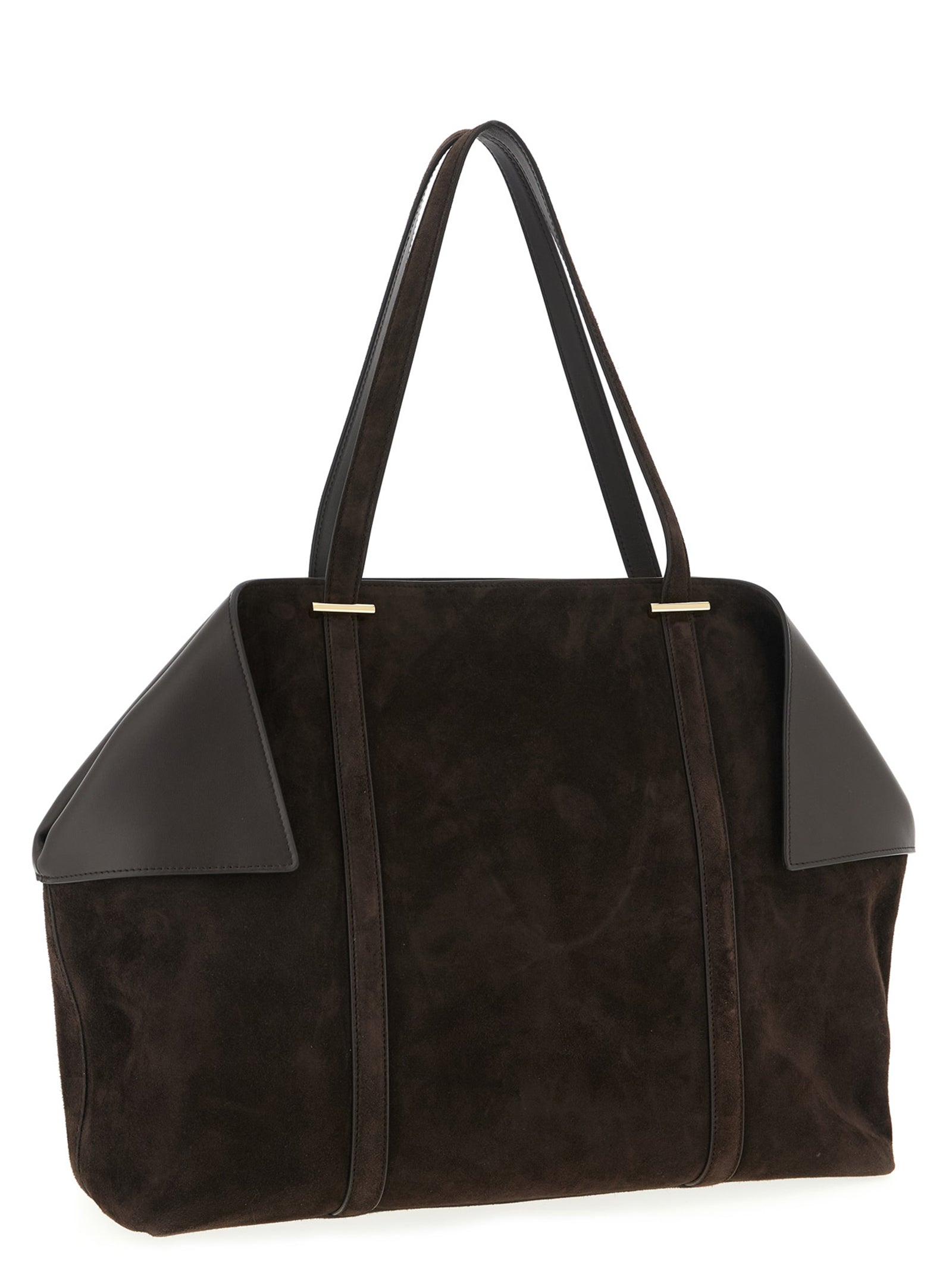Scarf L shoulder bag Brown Goat Leather Calf