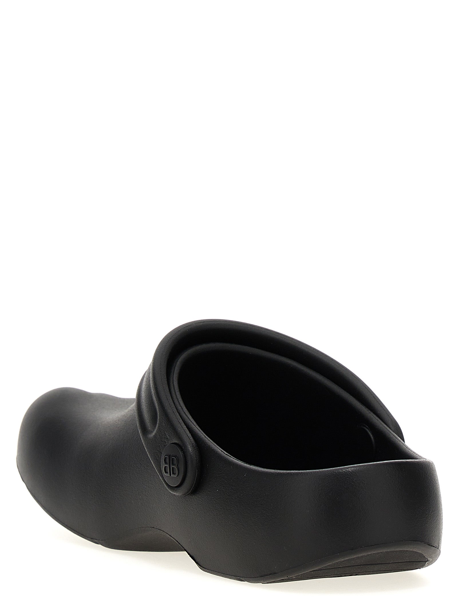 Sunday Molded sabots Black Rubber Flat Shoes