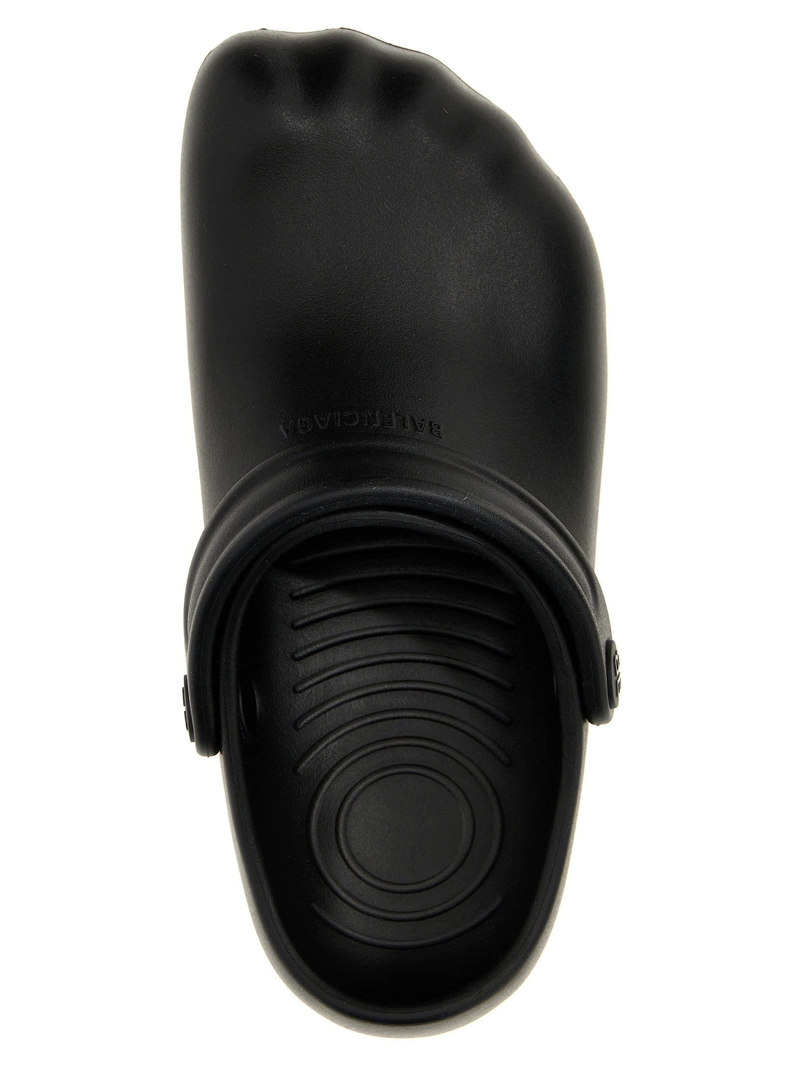 Sunday Molded sabots Black Rubber Flat Shoes