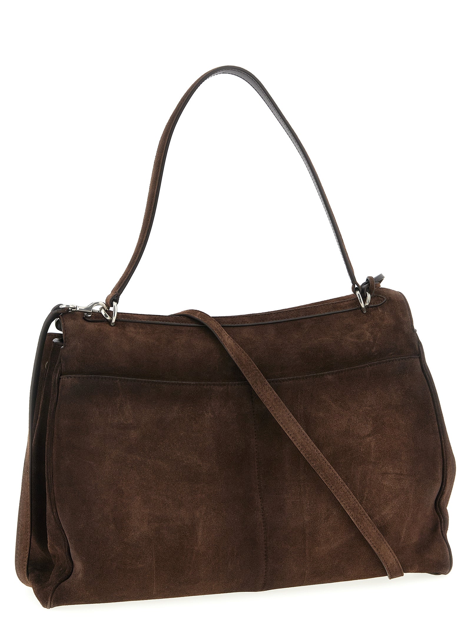 Rodeo large shoulder bag Brown Calfskin Leather (bos Taurus)