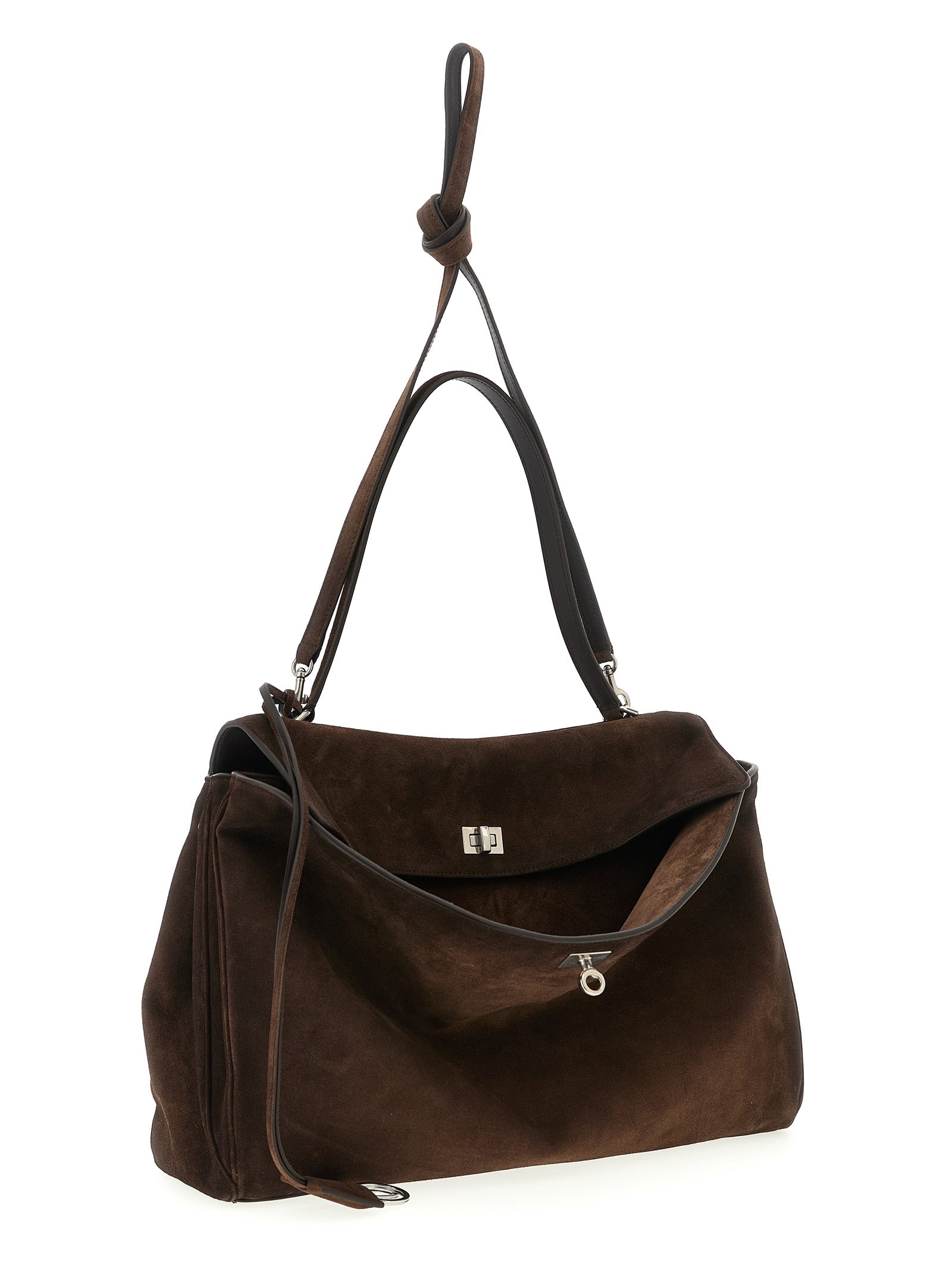 Rodeo large shoulder bag Brown Calfskin Leather (bos Taurus)