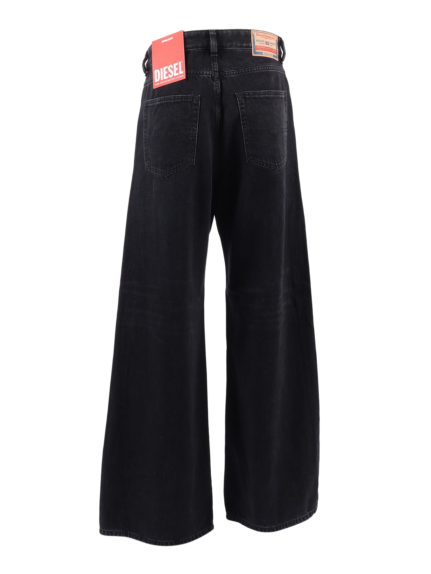 5 pockets Black Cotton Lyocell Jean