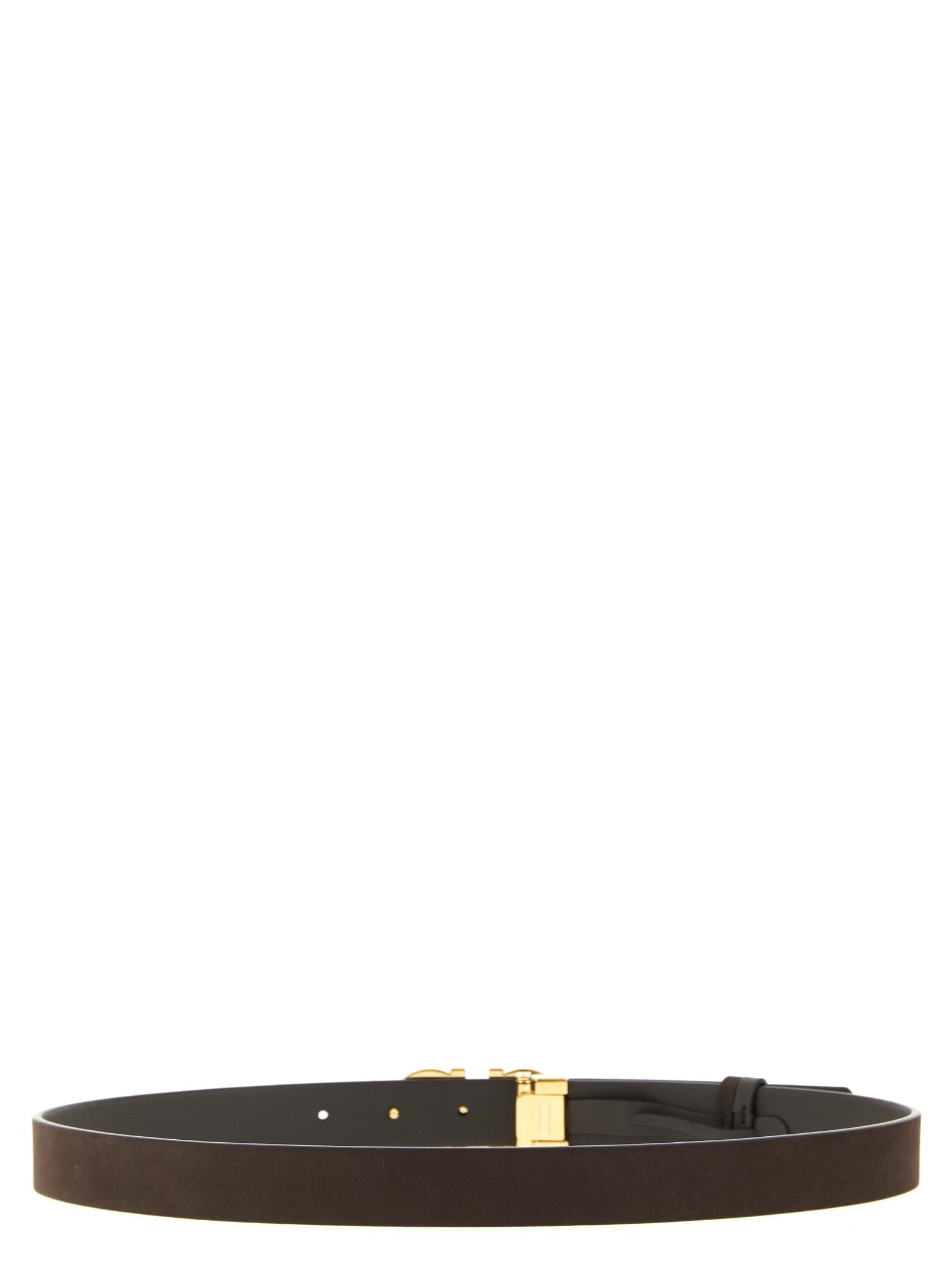 Gancini reversible belt Brown Calfskin Leather (bos Taurus)