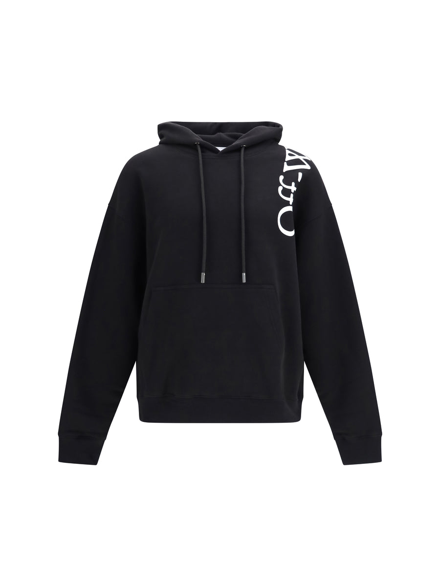 Off-White 100% Cotton hoodie in black