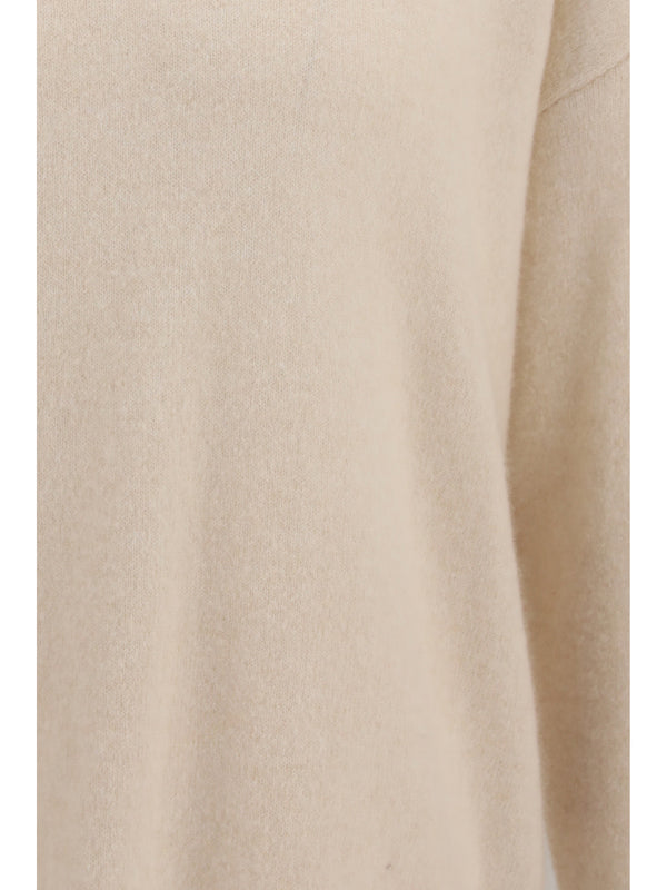 Crewneck Sweater Cashmere And Silk Cream