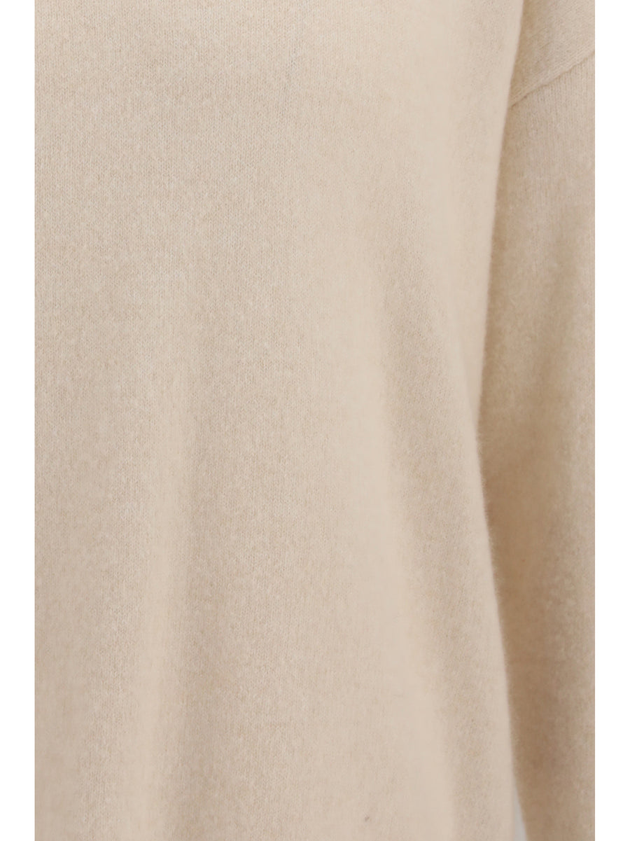 Crewneck Sweater Cashmere And Silk Cream