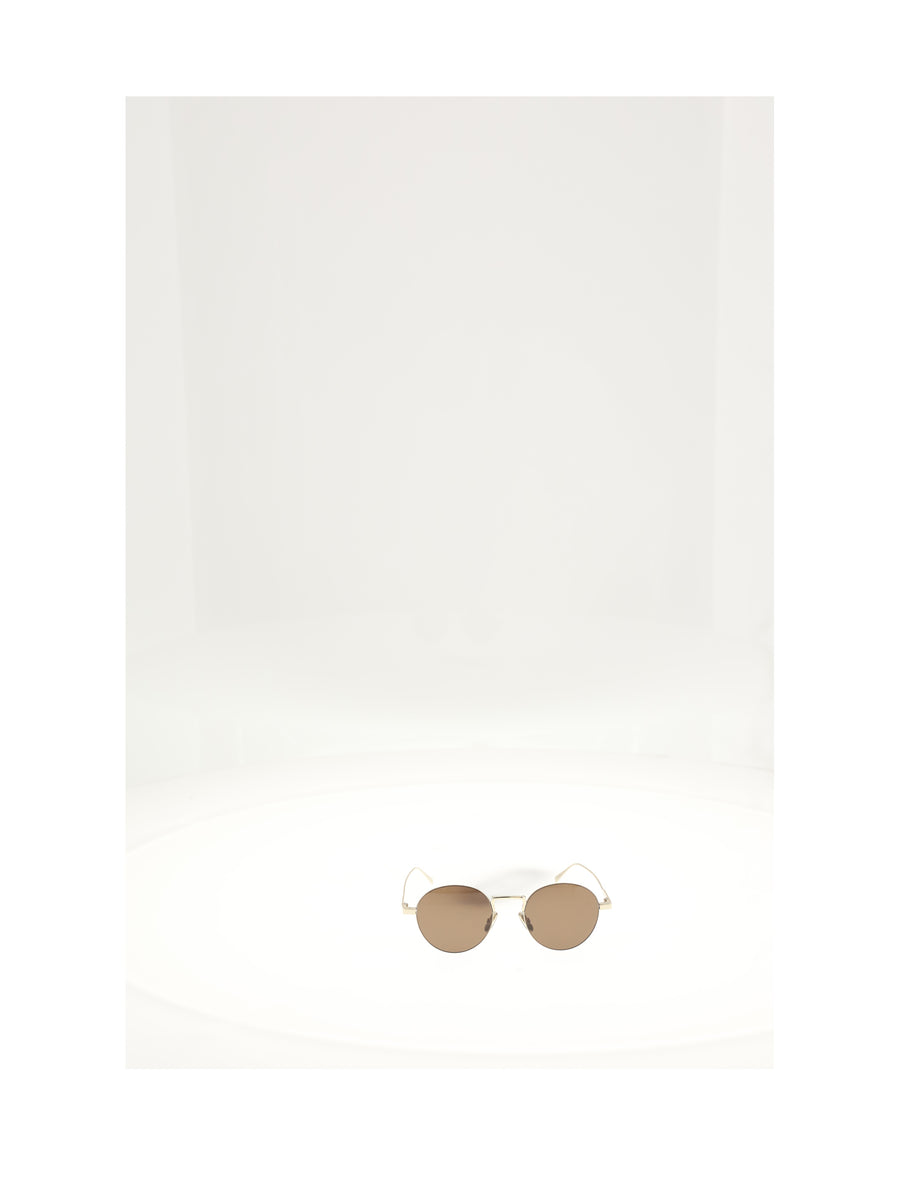 Sunglasses Metal Frame 28 Light Gold Gold/brown
