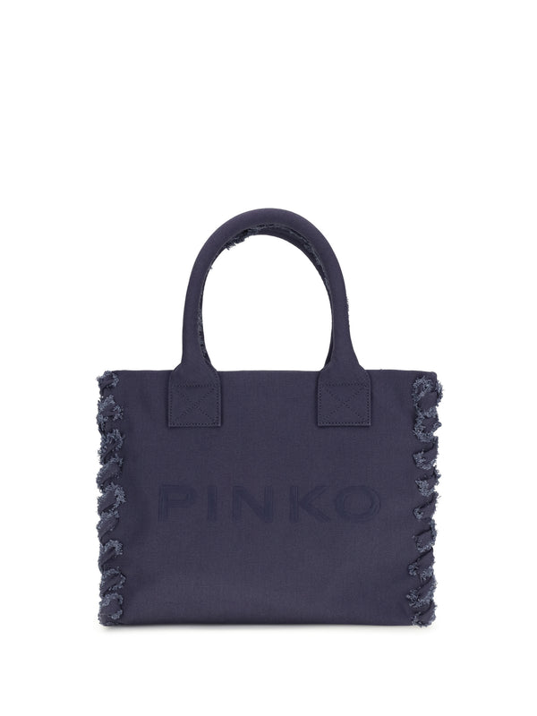 Pinko 100% Cotton tote bag in navy