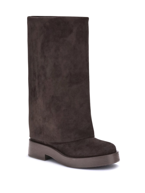 Boots Charlie Carob Suede-Effect Polyester