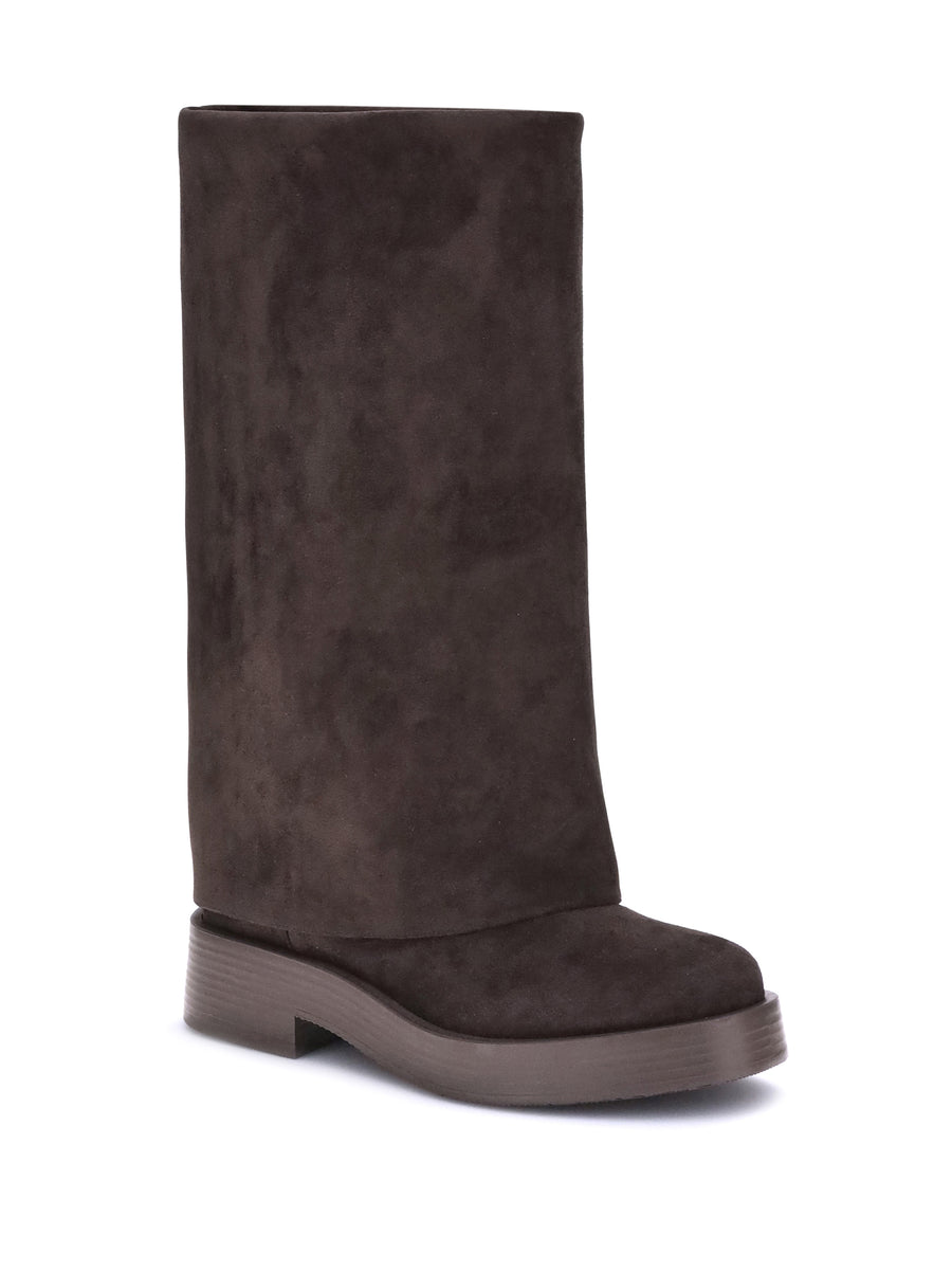 Boots Charlie Carob Suede-Effect Polyester
