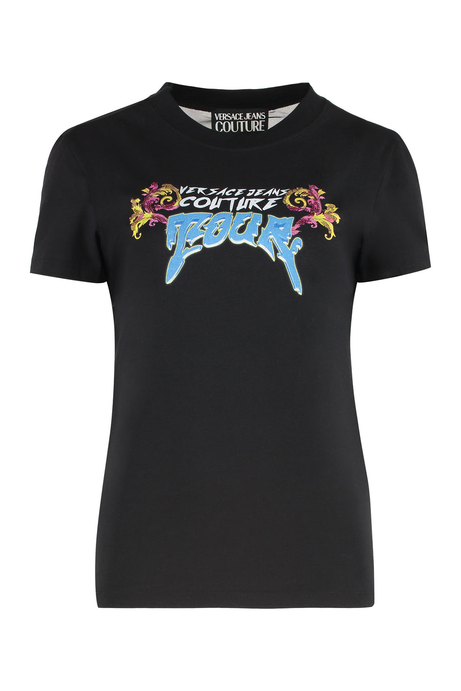 Sequin Logo T-Shirt Black Main: Cotton T-shirts & Jerseys