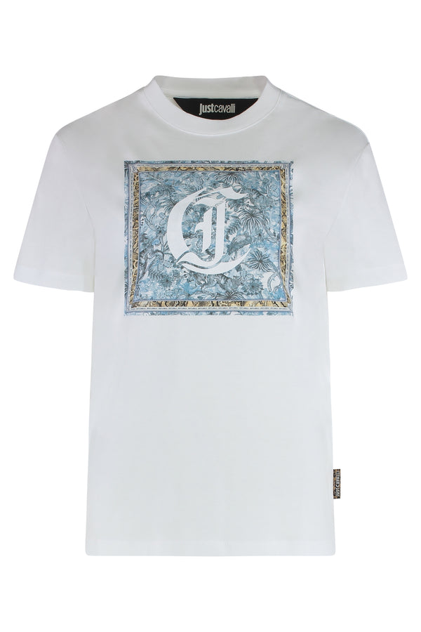 Printed Cotton T-Shirt White T-shirts & Jerseys