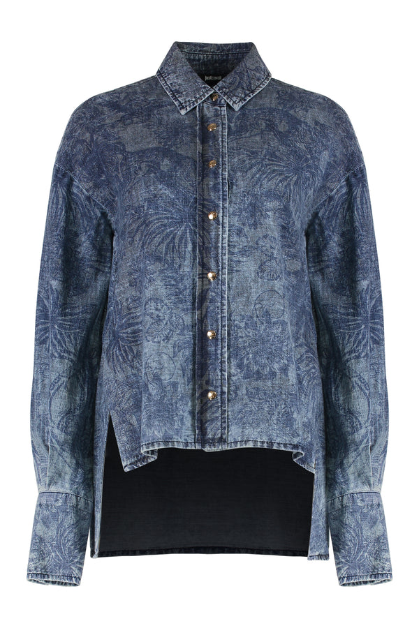 Deep Blue Denim Shirt Cotton