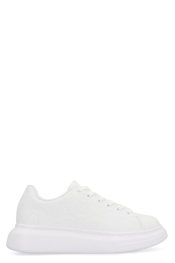Just Cavalli Leather Low-Top Sneakers White Trainers