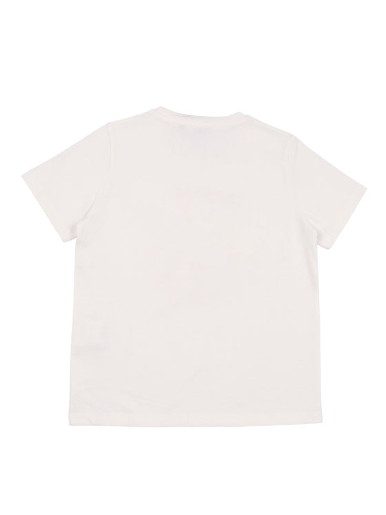 T-Shirt White Cotton Short Sleeves